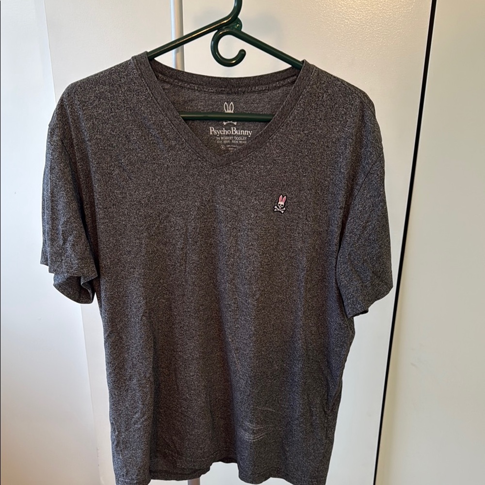 Psycho Bunny Gray Short Sleeve Tee Classic Style